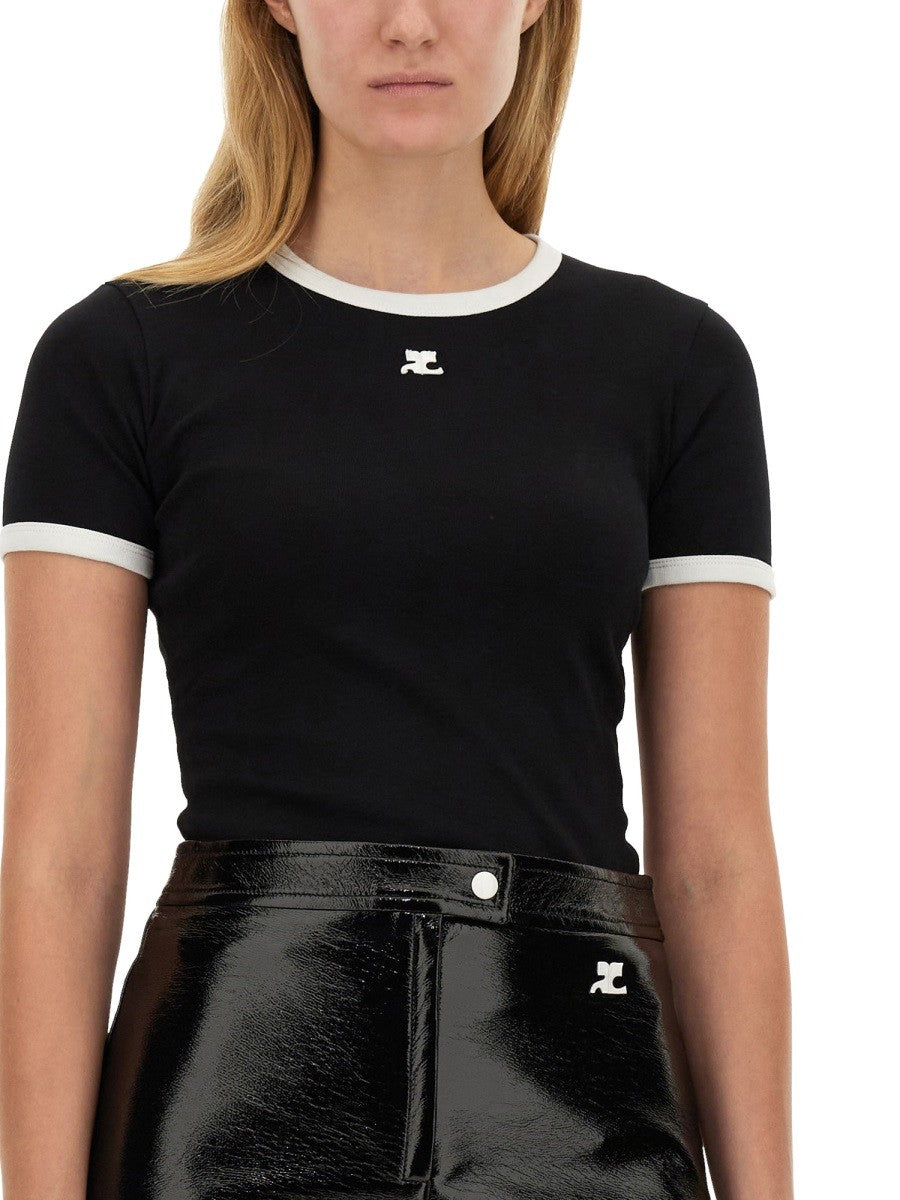 COURREGES - Woman - Black - T-shirt