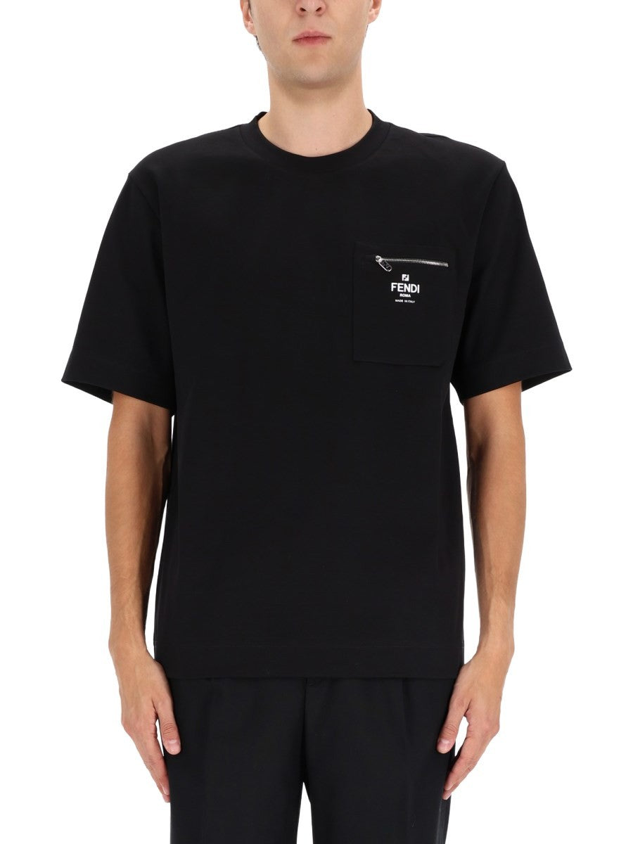 Fendi - Man - Black - T-shirt