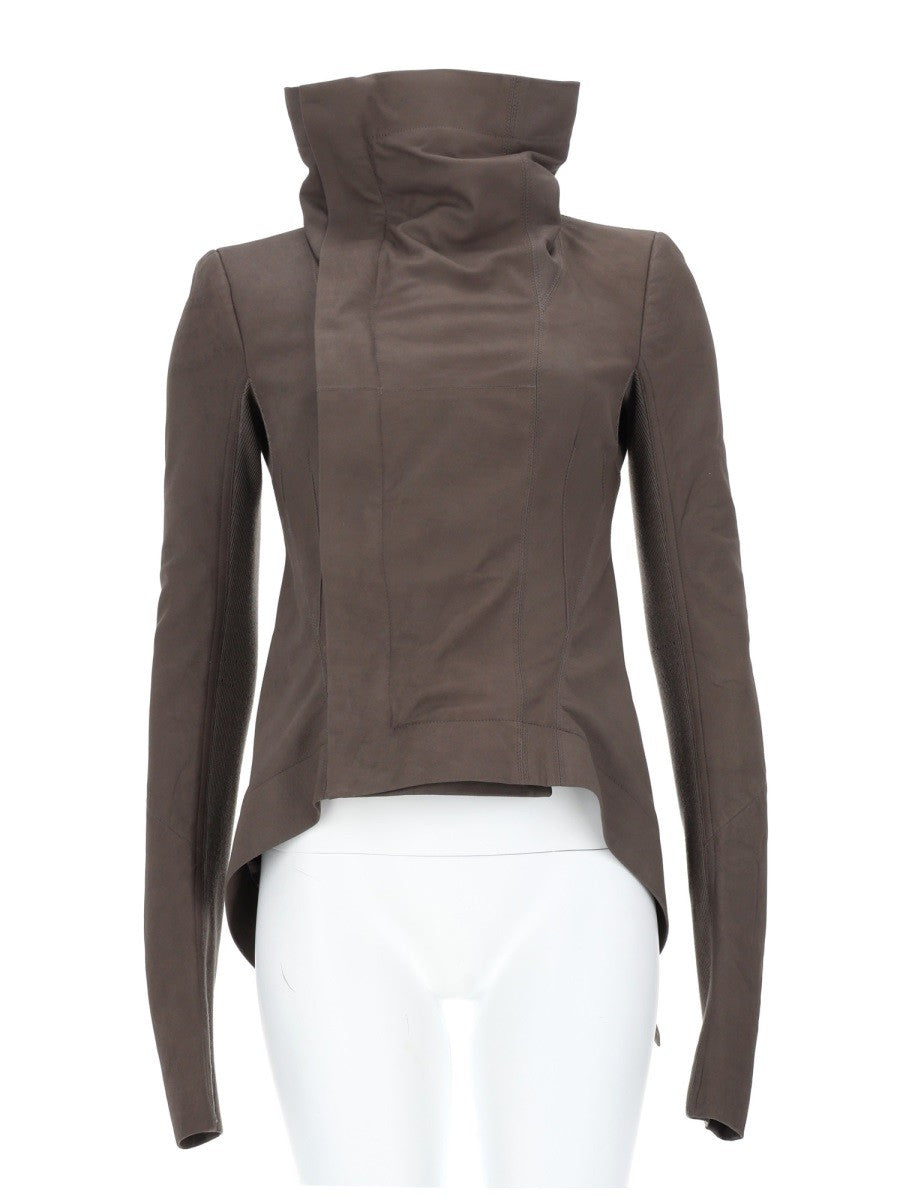 RICK OWENS - Woman - Brown - Leather Jacket