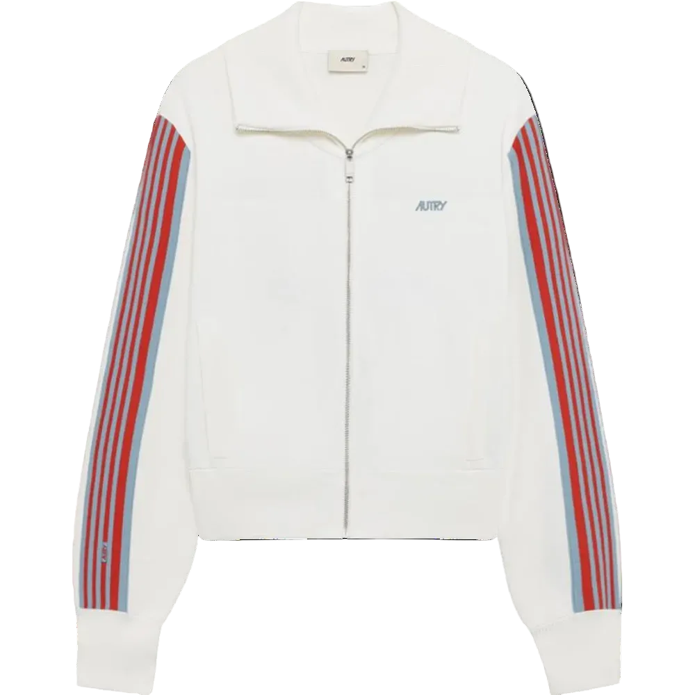 AUTRY KNITTED VISCOSE FULL ZIP JACKET WOMAN