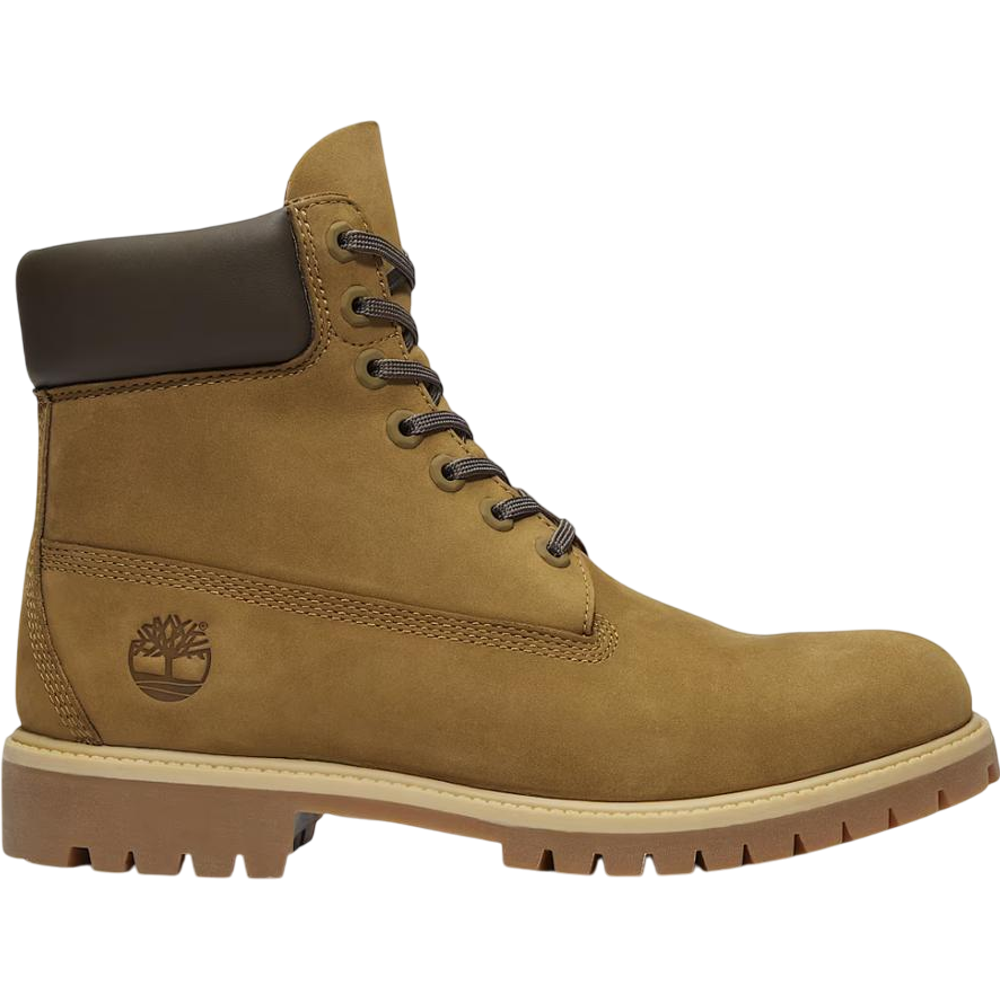 Timberland Prémium 6-Inch Vízálló CIPŐK NUBUK OLIVA BARNÁBÓL