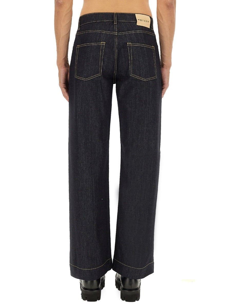 Alexander Mcqueen - Man - Blue - Jeans