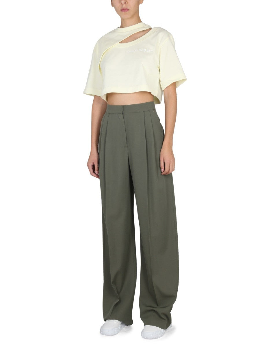 Alexander Mcqueen - Woman - Green - Pants