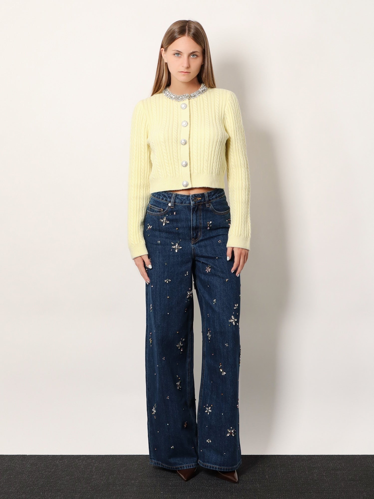 SELF PORTRAIT - Woman - Yellow - Cardigan