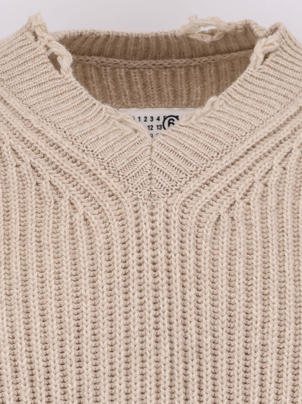 MM6 MAISON MARGIELA - Man - Beige - Knit Sweater