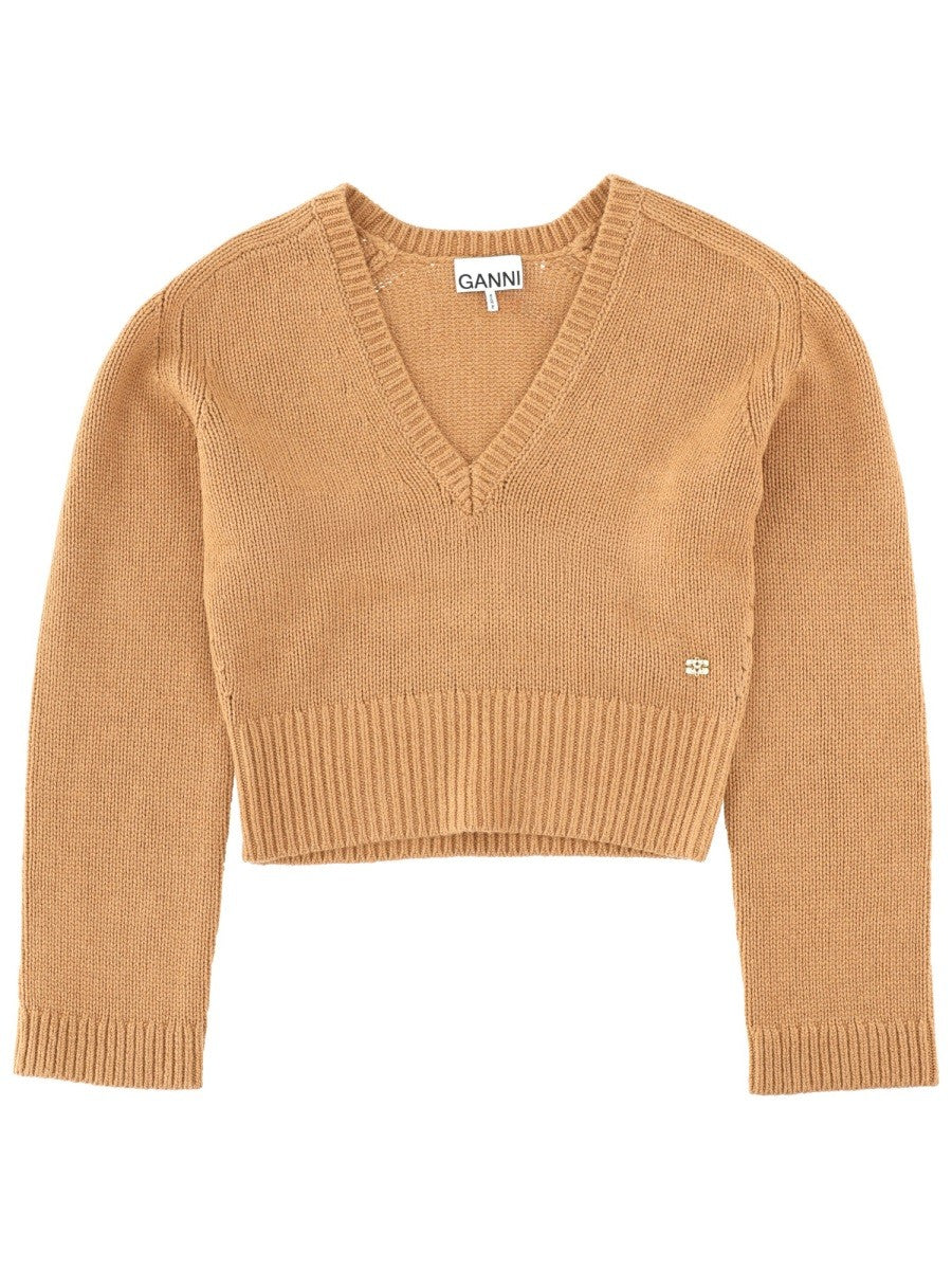GANNI - Woman - Beige - Sweater