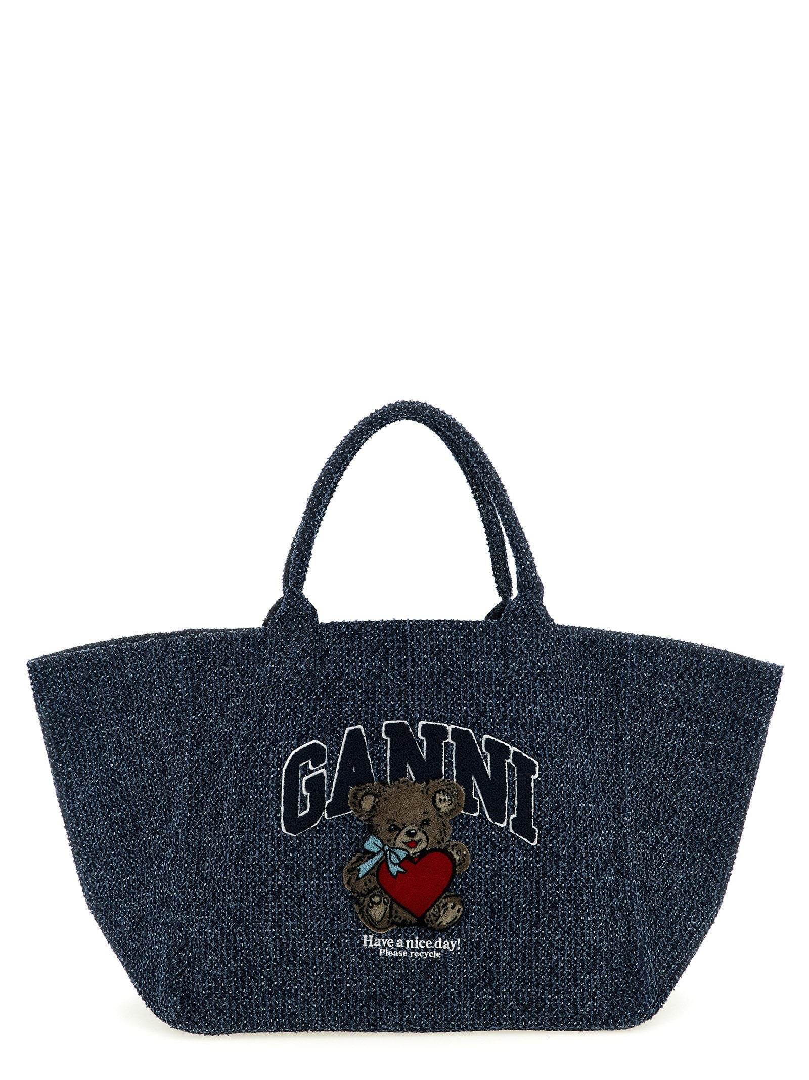 GANNI - nan - Blue - Tote bag