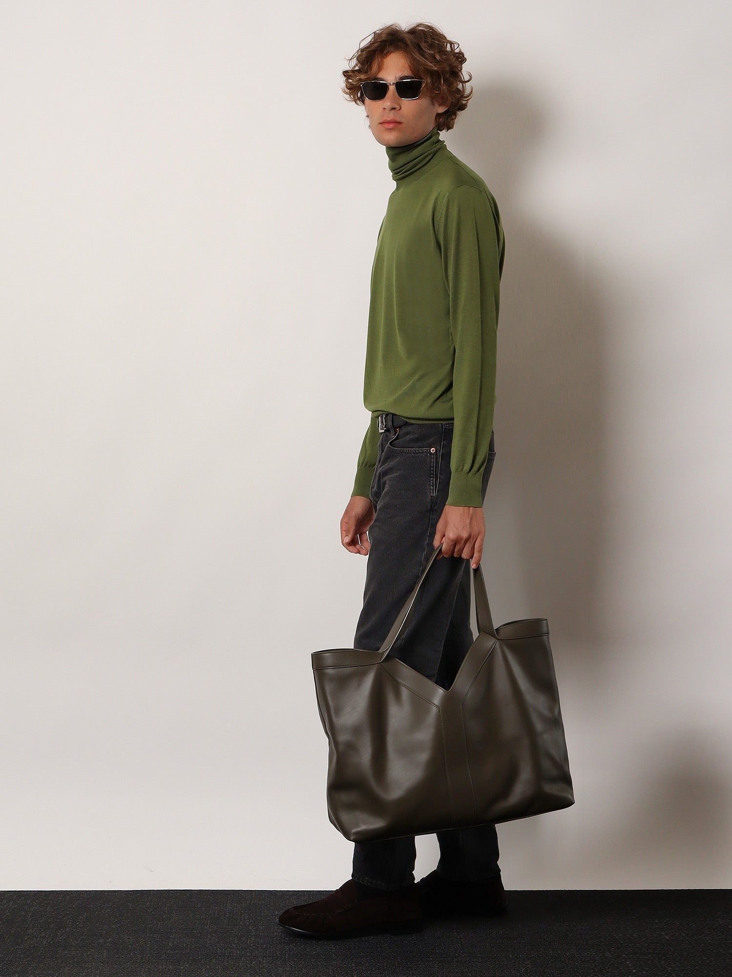 Saint Laurent - Férfi - Zöld - Bevásárlótáska