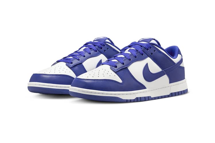 NIKE Dunk Low White Hyper Royal (GS)