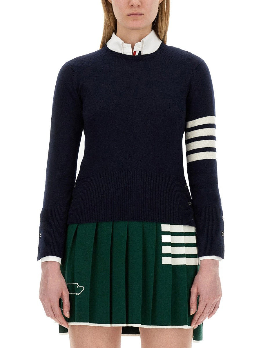 THOM BROWNE - Woman - Blue - Sweater