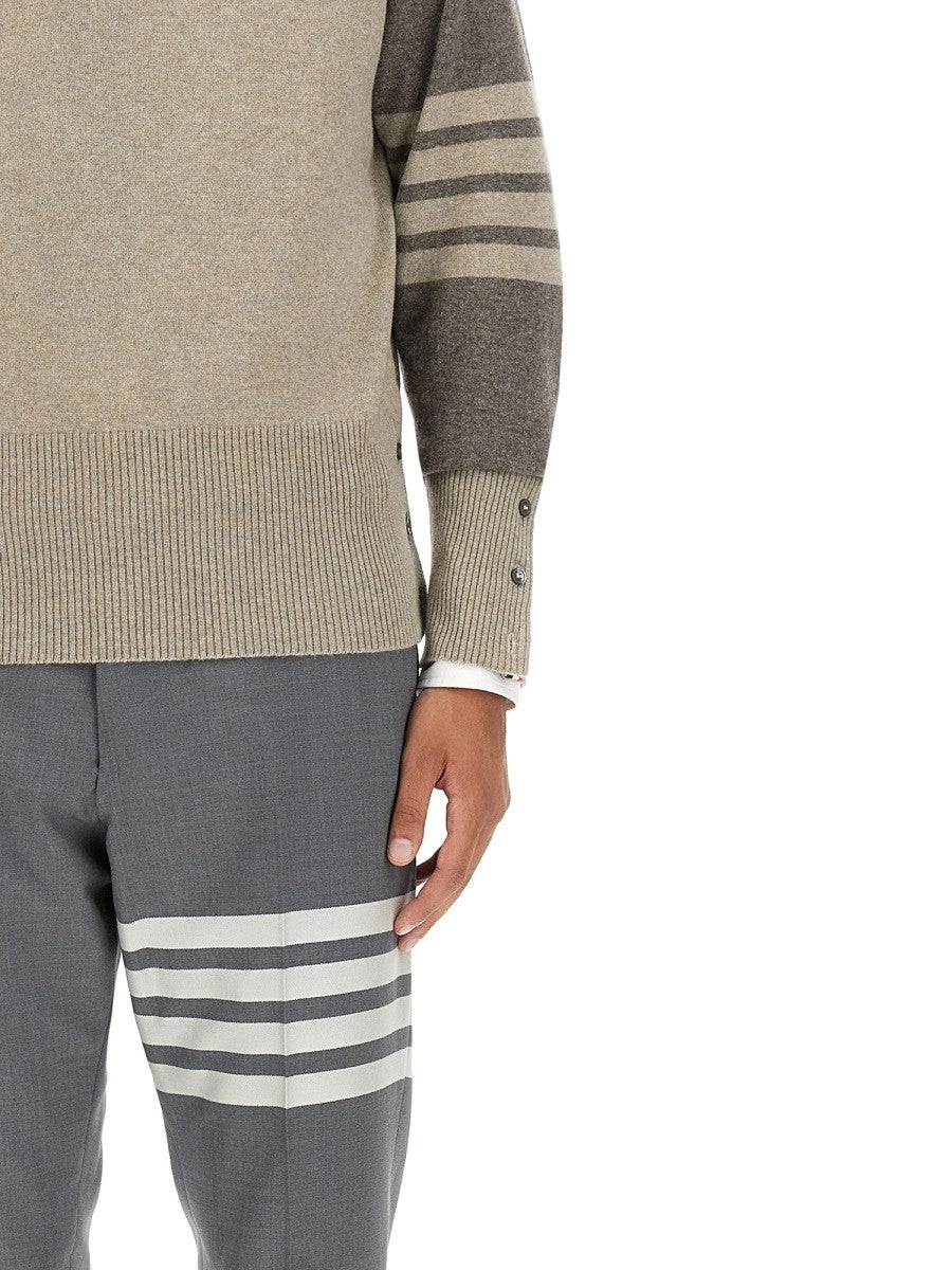 THOM BROWNE - Férfi - Khaki - Pulóver