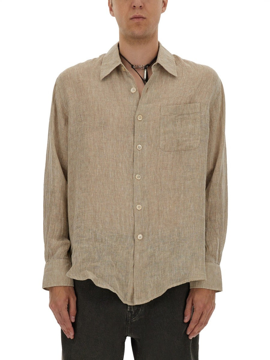 Our Legacy - Man - Beige - Shirt