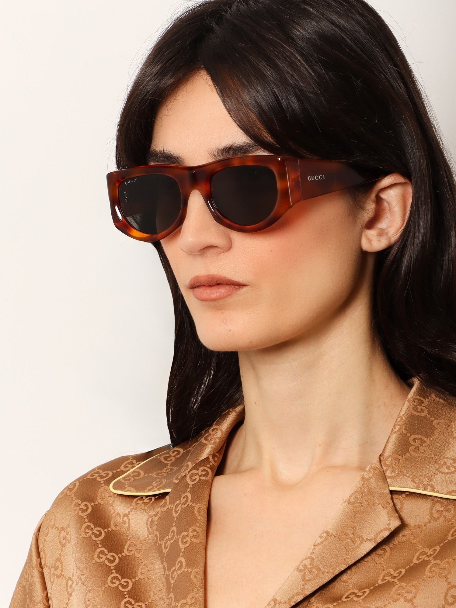 Gucci - Woman - Brown - Sunglasse