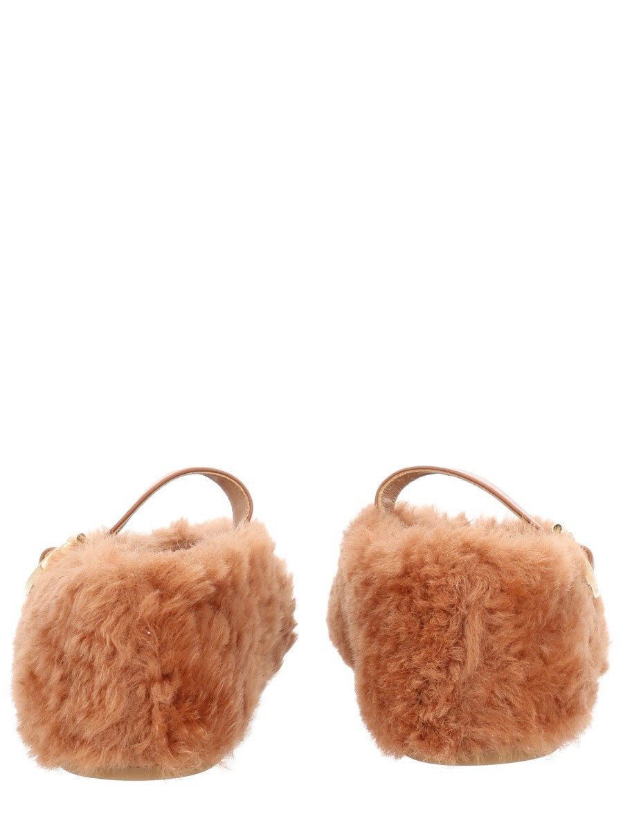 Ferragamo - Női - Beige - Lapos talpú cipő