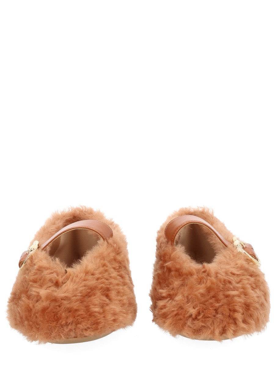 Ferragamo - Női - Beige - Lapos talpú cipő