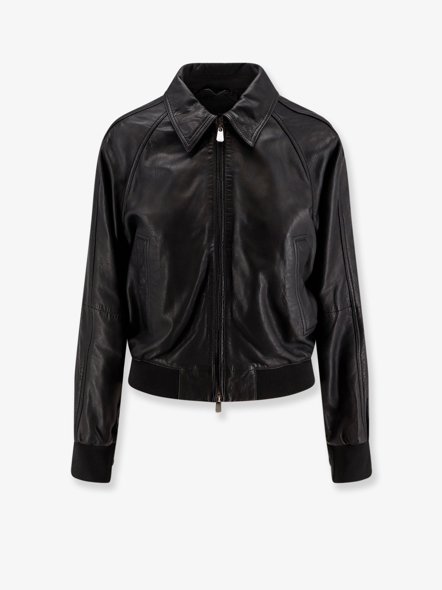Pinko - Woman - Black - Leather Jacket
