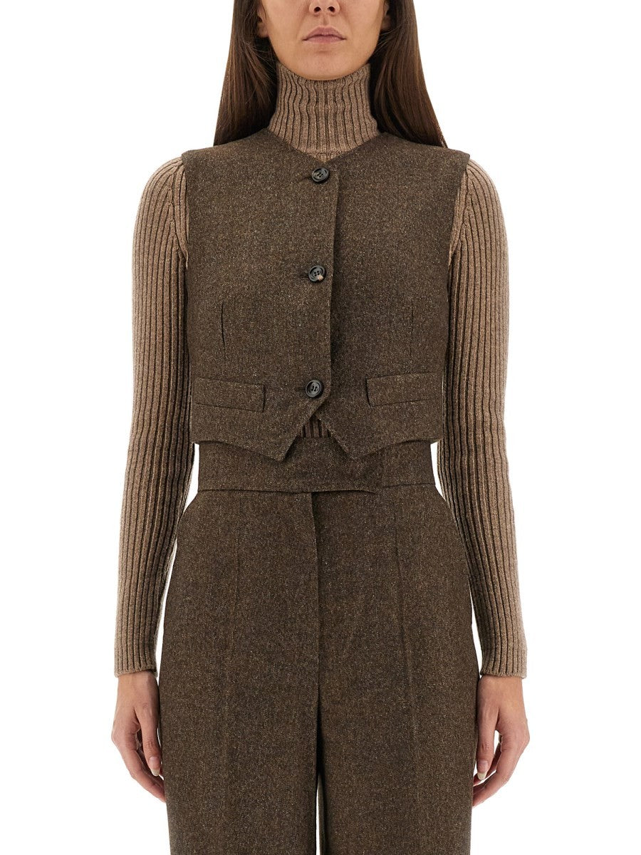 Max Mara - Női - Barna - Mellény