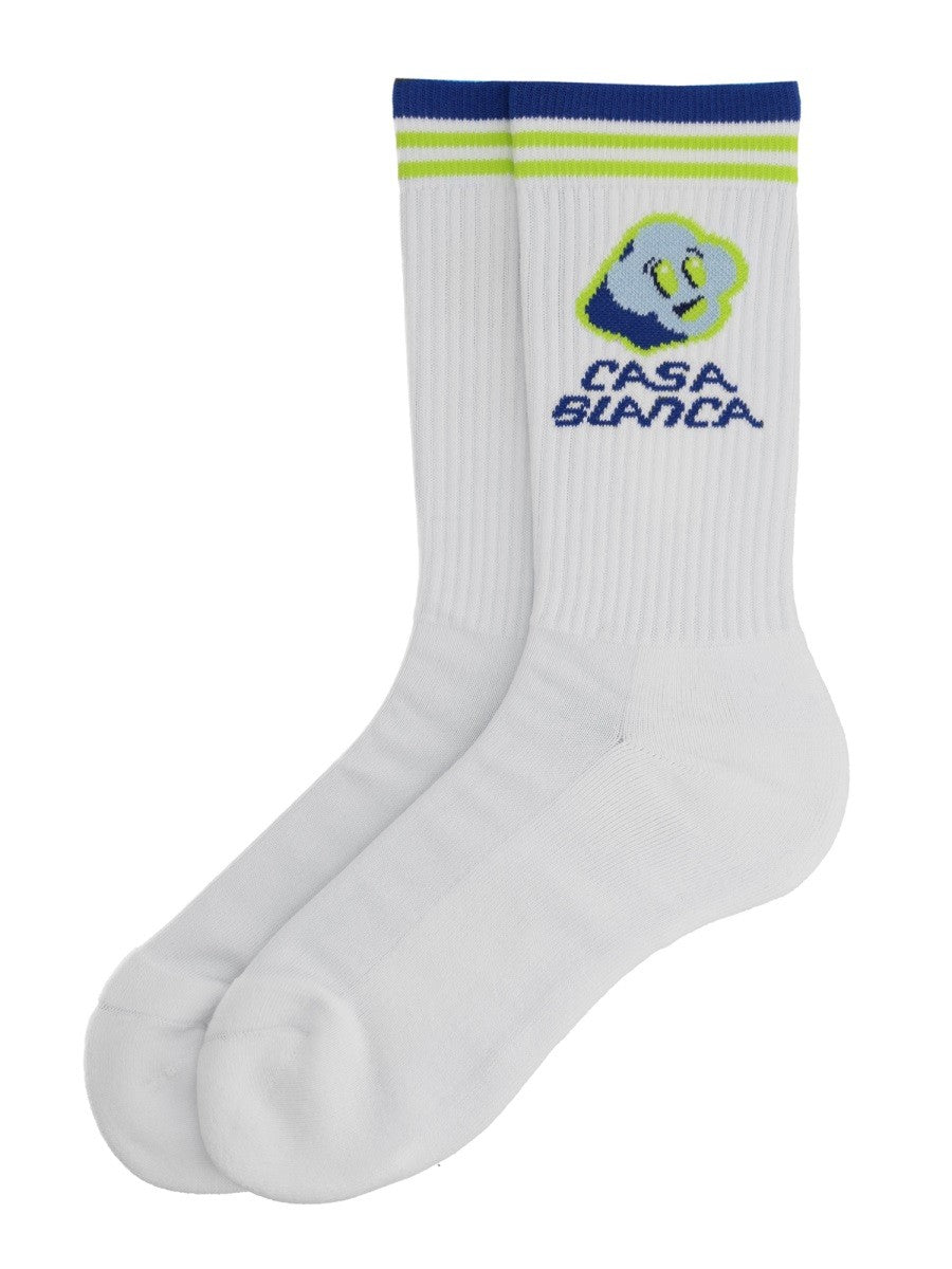 CASABLANCA - Man - White - Socks