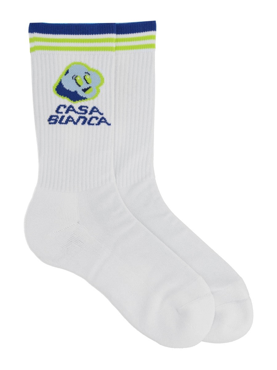 CASABLANCA - Man - White - Socks