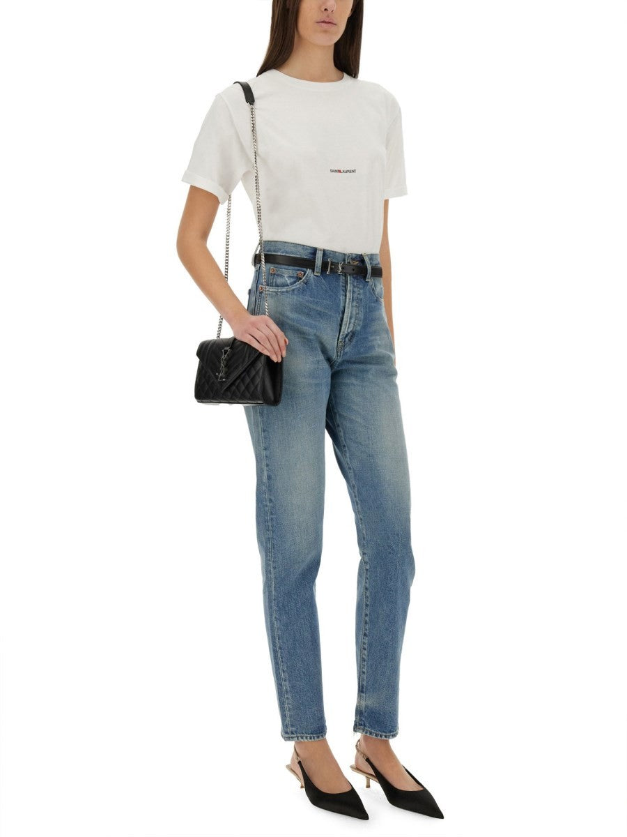 Saint Laurent - Woman - White - T-shirt