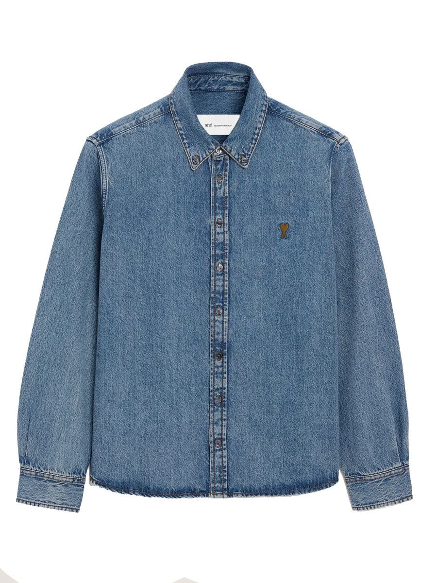 AMI PARIS - Woman - Blue - Shirt