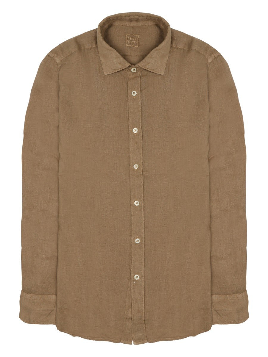 120% LINO - Man - Brown - Shirt