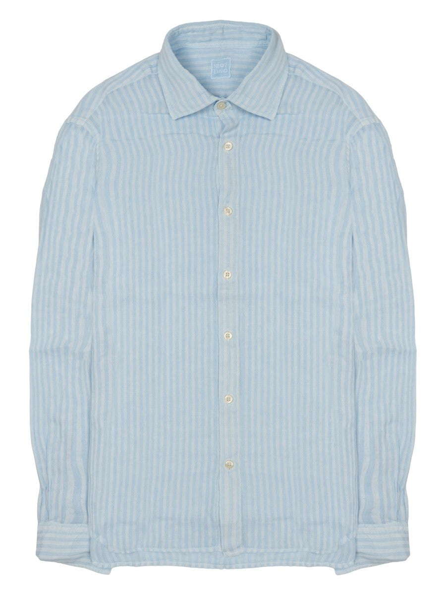 120% LINO - Man - Blue - Shirt