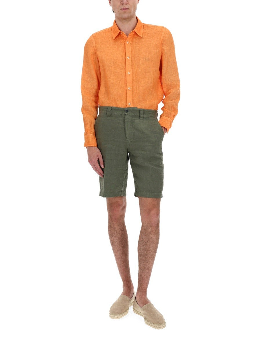 120% LINO - Man - Orange - Shirt