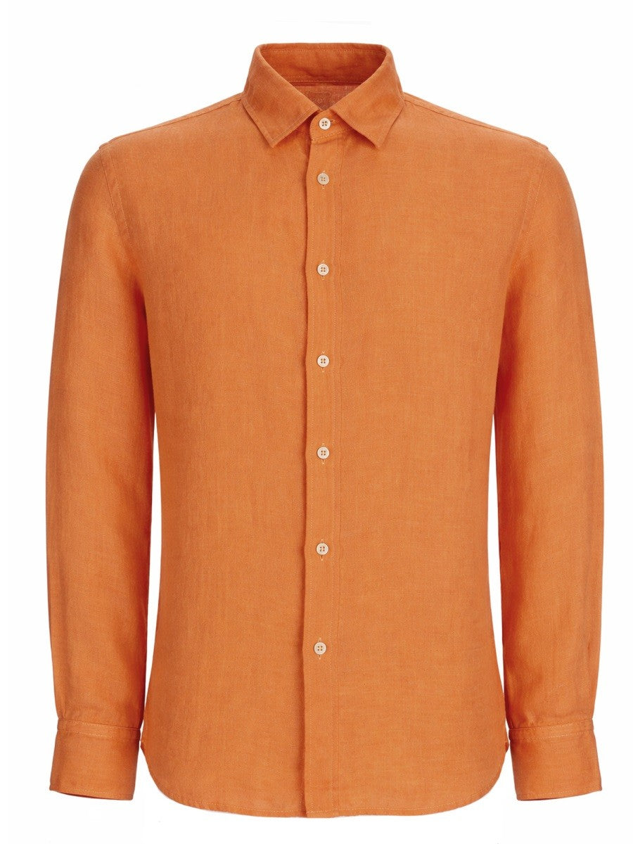 120% LINO - Man - Orange - Shirt