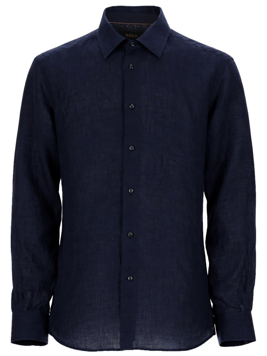 BOSS CAMEL - Man - Blue - Shirt