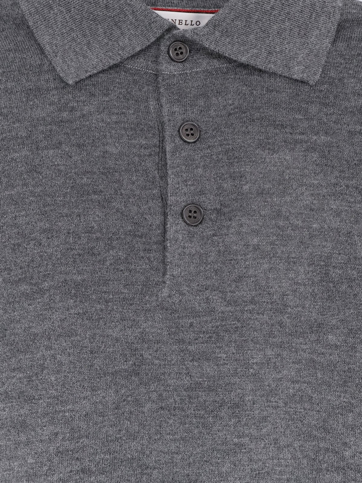 Brunello Cucinelli - Man - Grey - Polo Shirt
