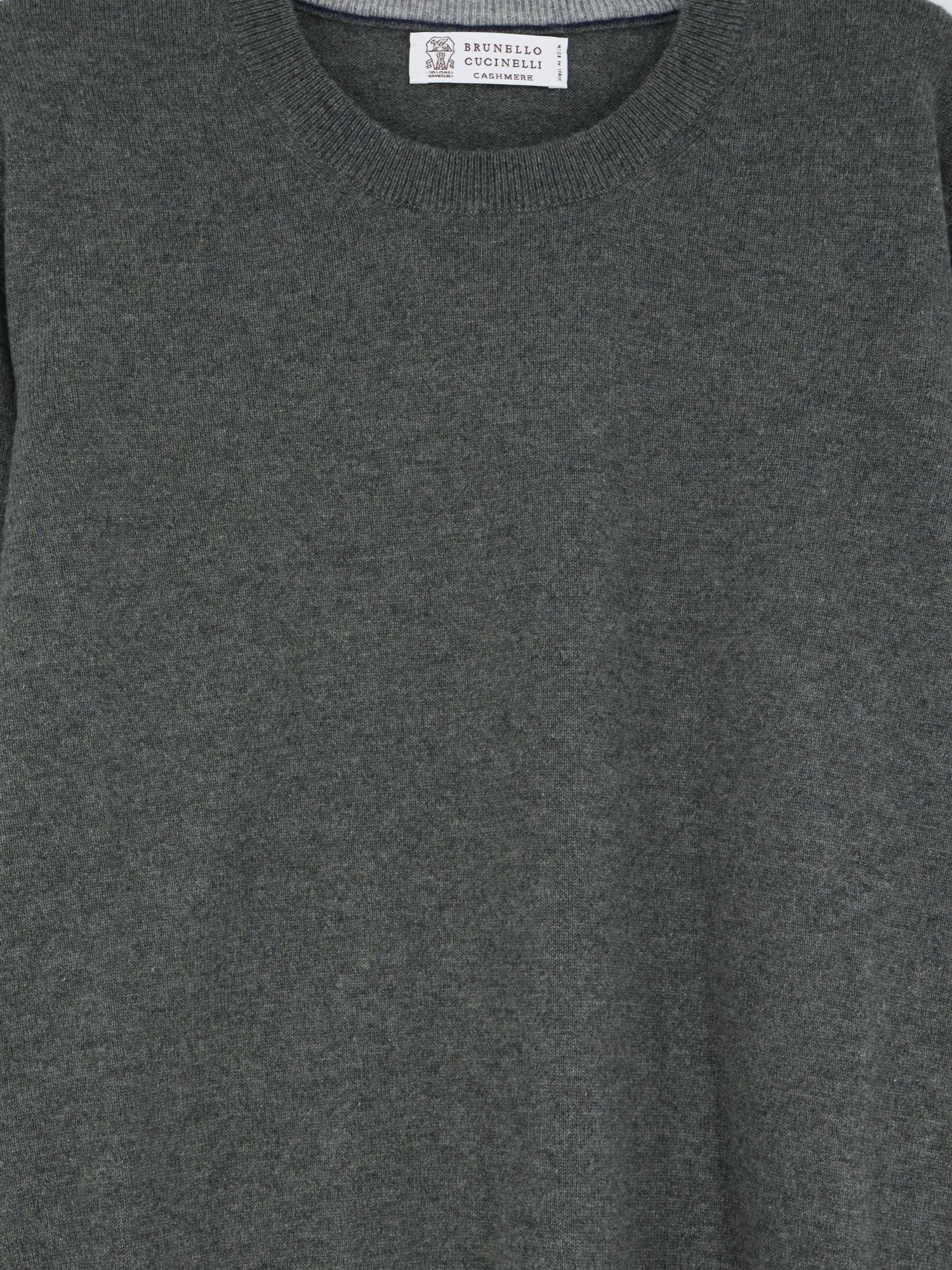 Brunello Cucinelli - Man - Grey - Knit Sweater