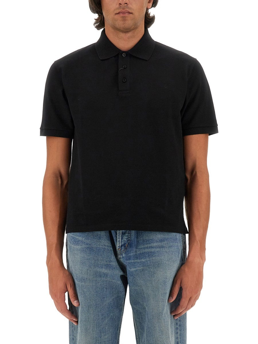 Saint Laurent - Man - Black - Polo Shirt