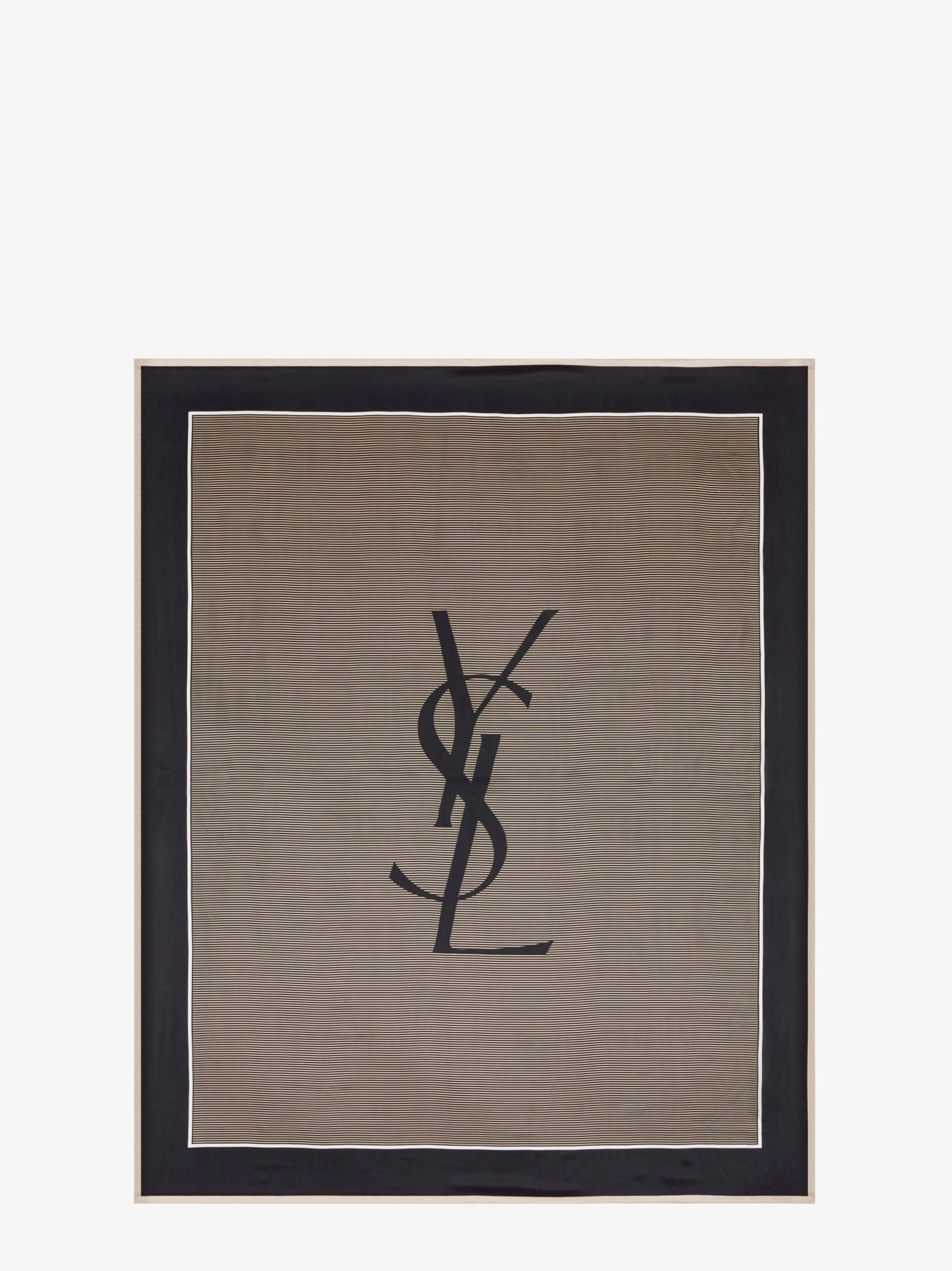 Saint Laurent - Woman - Navy/Ivory - Scarf