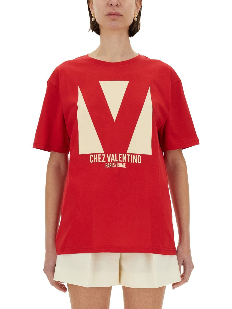 Valentino - Woman - Red - T-shirt
