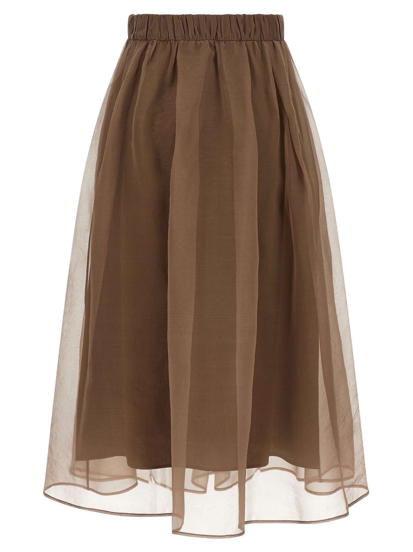 Brunello Cucinelli - nan - Brown - Skirt