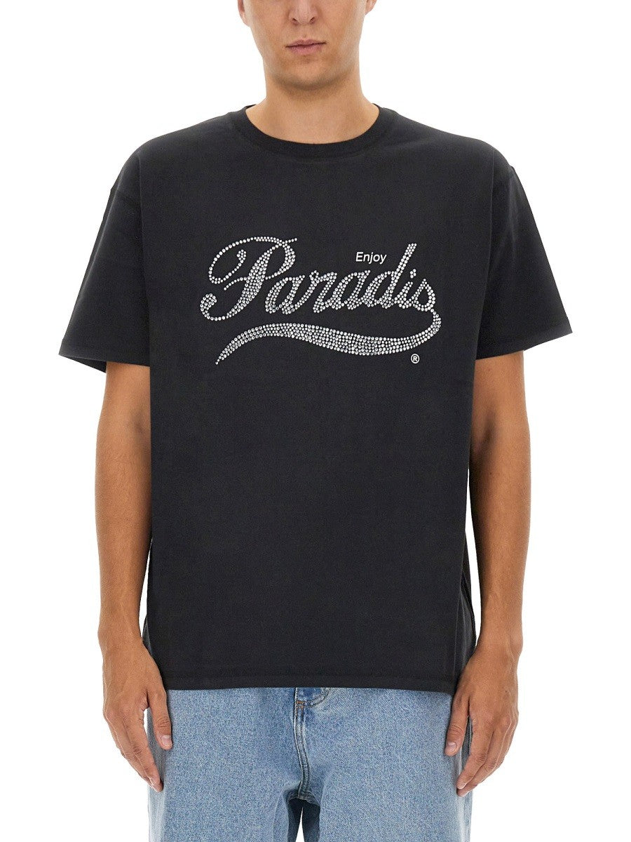 3.PARADIS - Man - Black - T-shirt