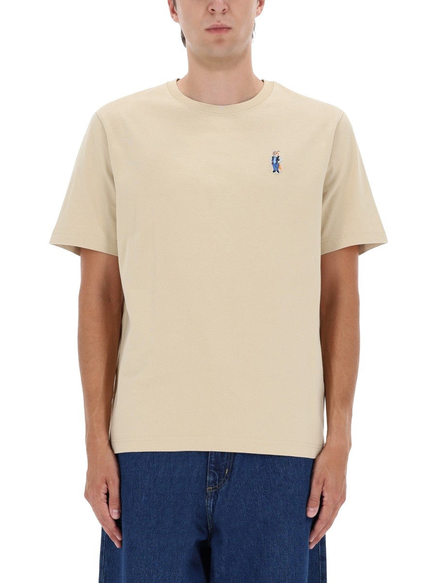 Maison Kitsune - Man - Beige - T-shirt
