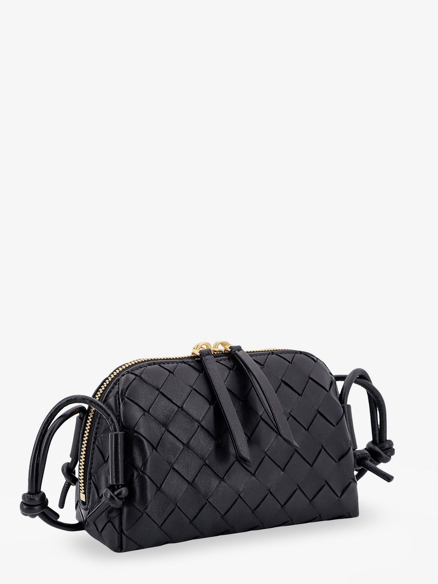 Bottega Veneta - Woman - Black-Gold - Crossbody Bag