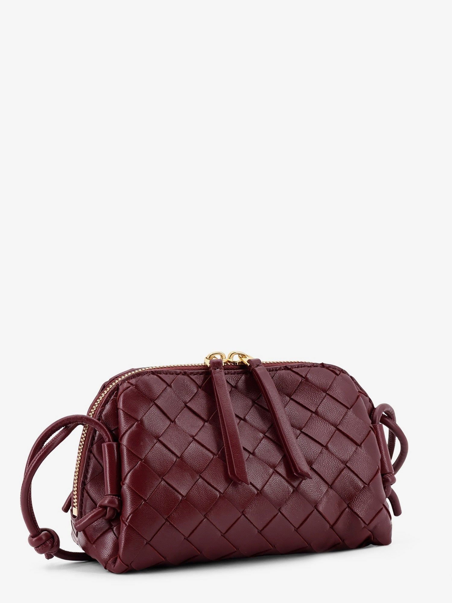 Bottega Veneta - Woman - Barolo-Gold - Crossbody Bag