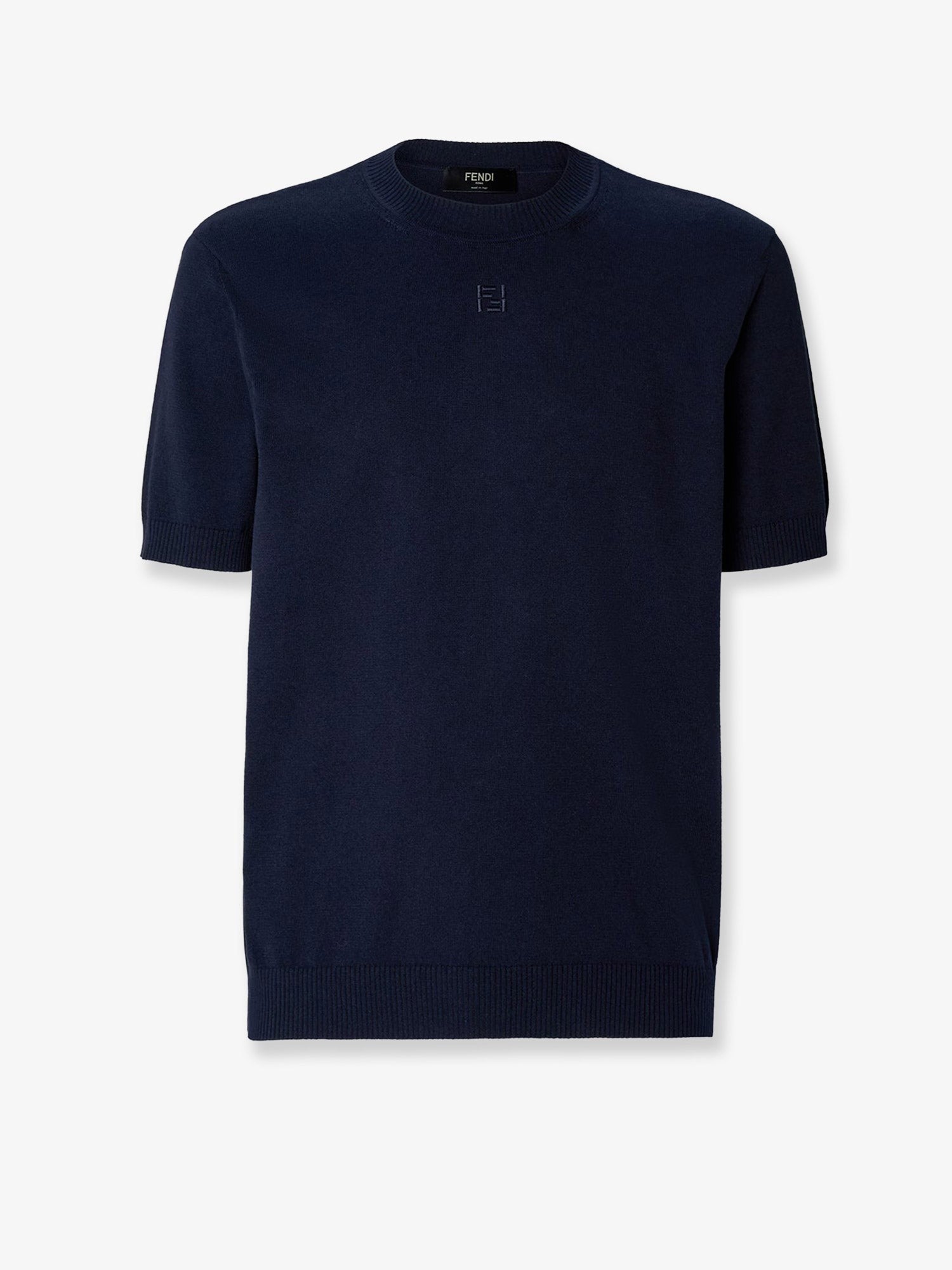 Fendi - Man - Blue - Knit Sweater