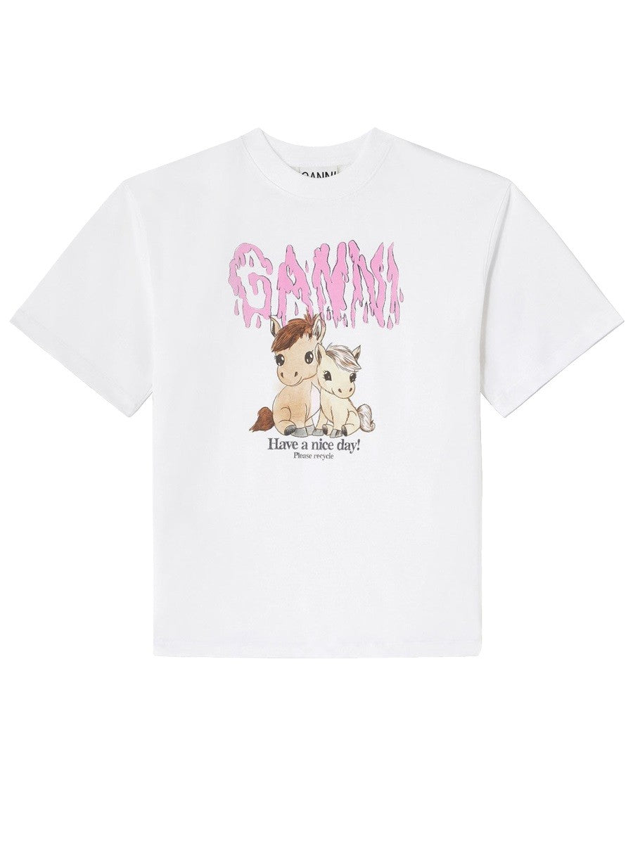 GANNI - Woman - White - T-shirt