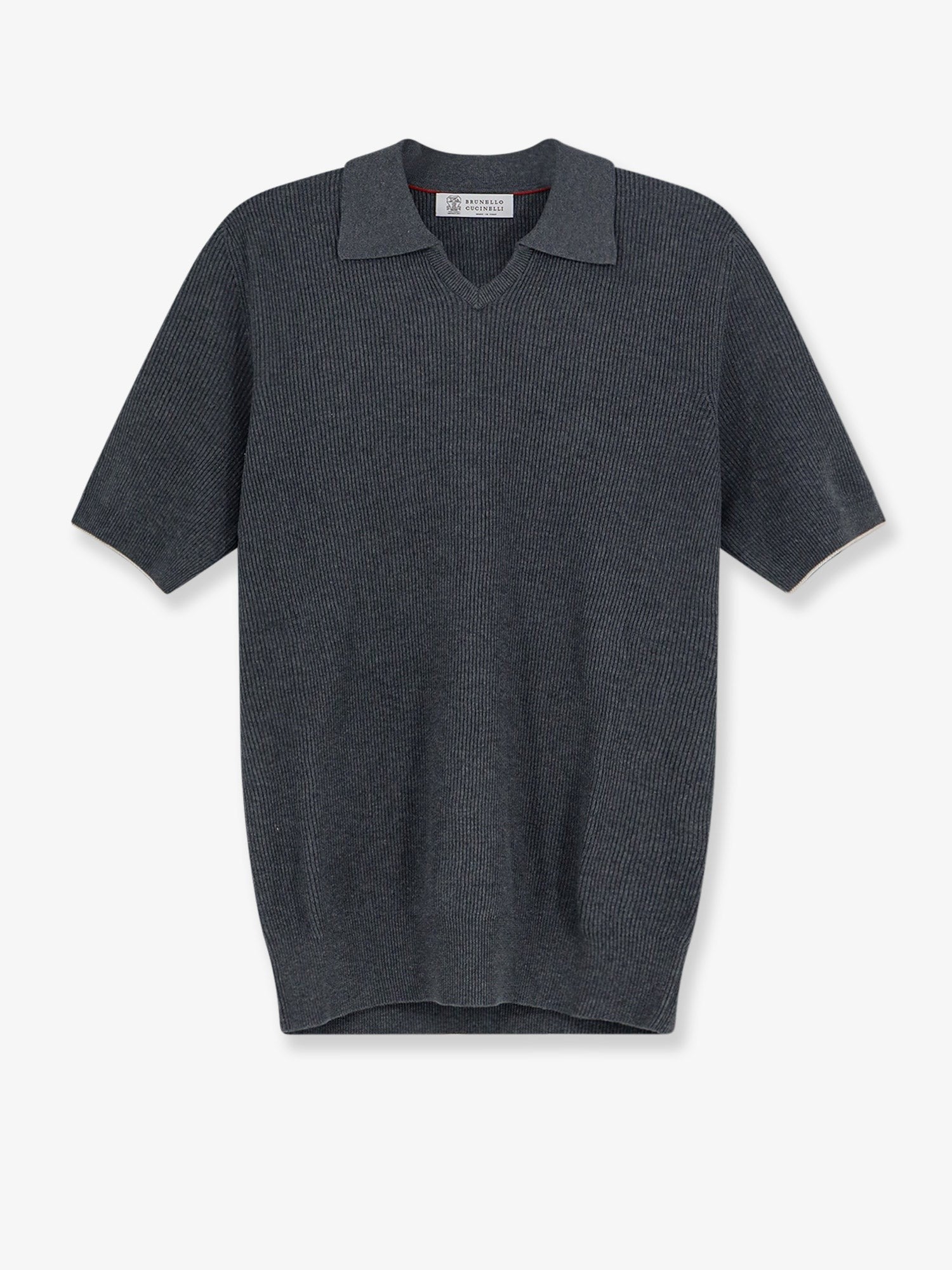 Brunello Cucinelli - Man - Grey - Polo Shirt