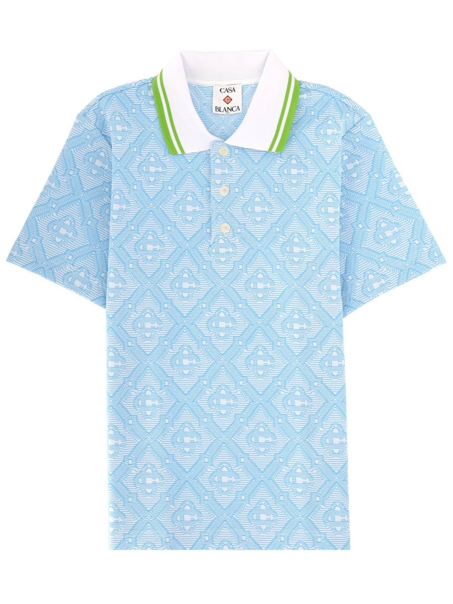CASABLANCA - Man - Blue - Polo Shirt