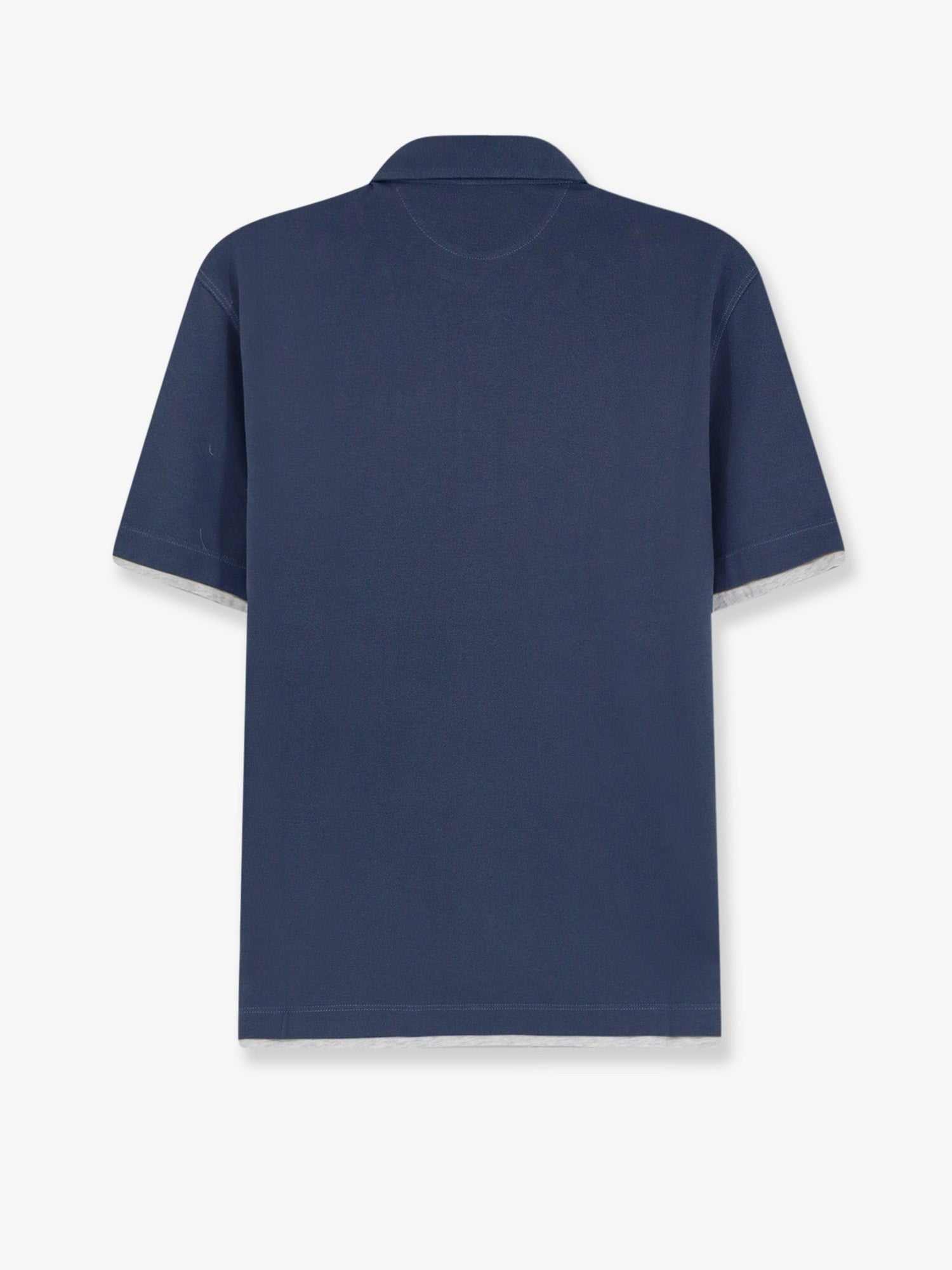 Brunello Cucinelli - Man - Blue - Polo Shirt