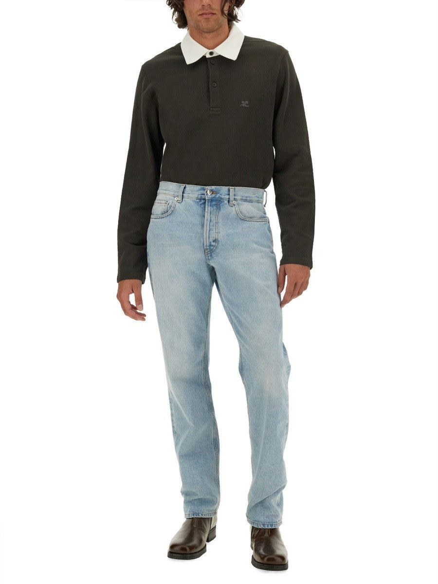 COURREGES - Man - Brown - Polo Shirt