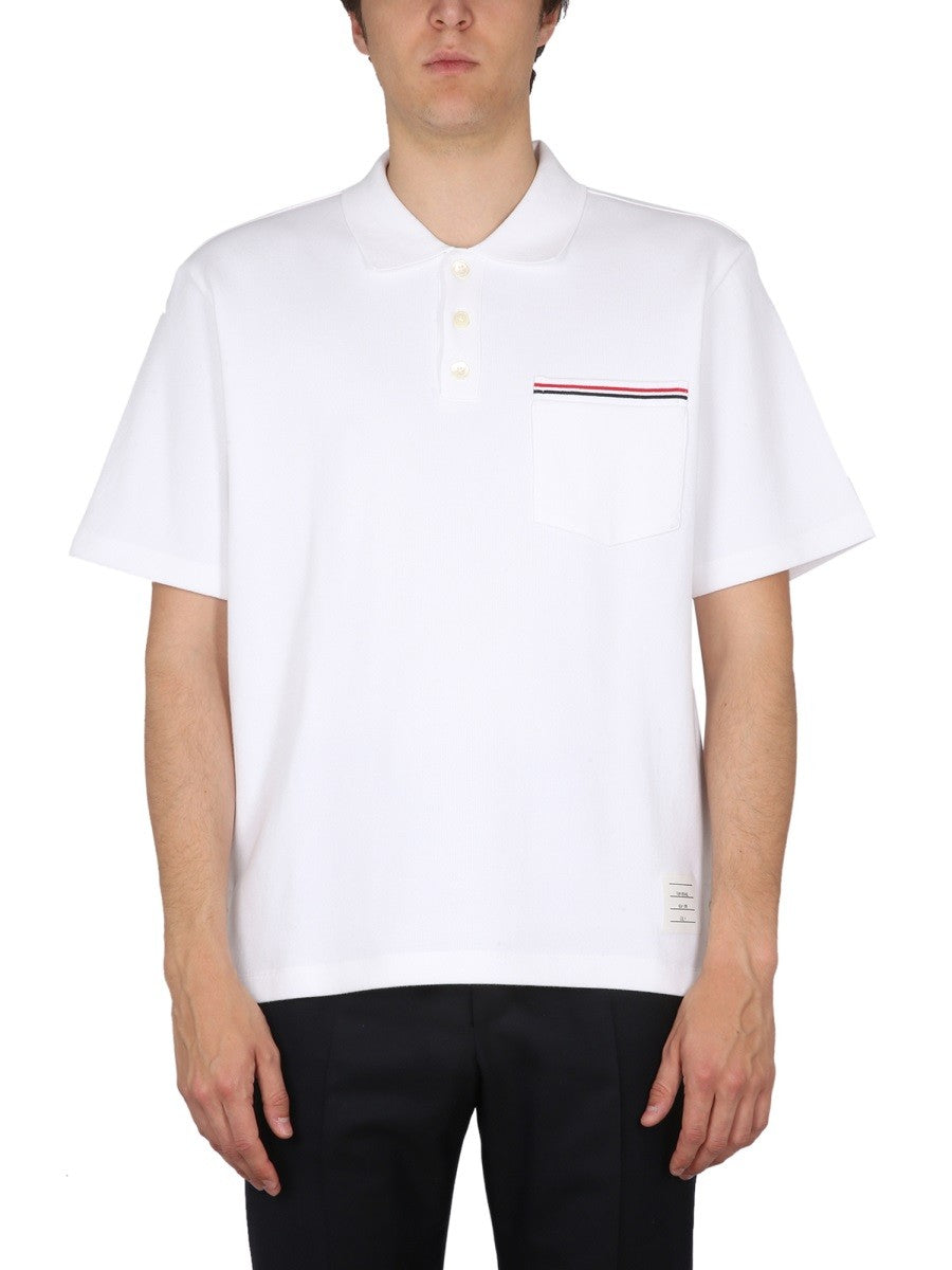 THOM BROWNE - Férfi - Fehér - Polo Póló
