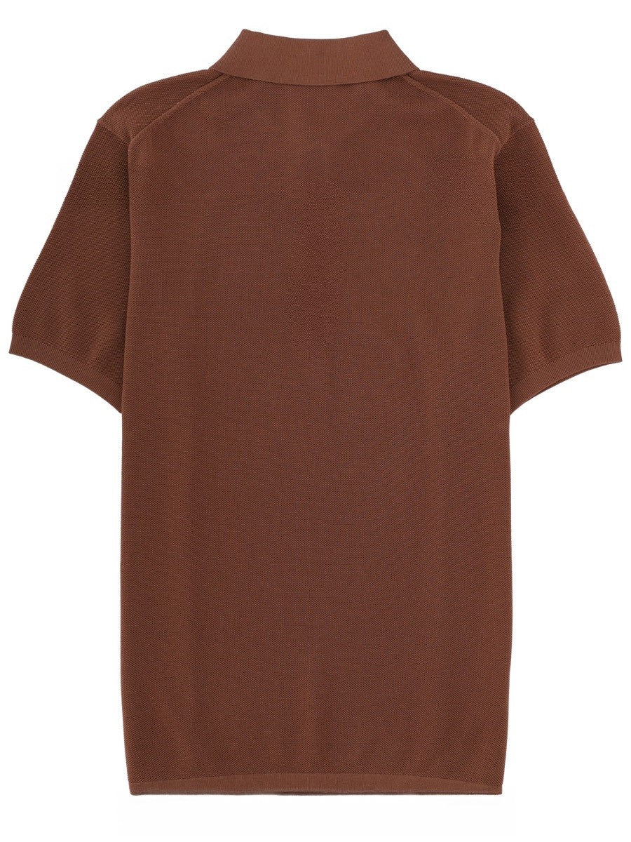 ASPESI - Man - Brown - Polo Shirt