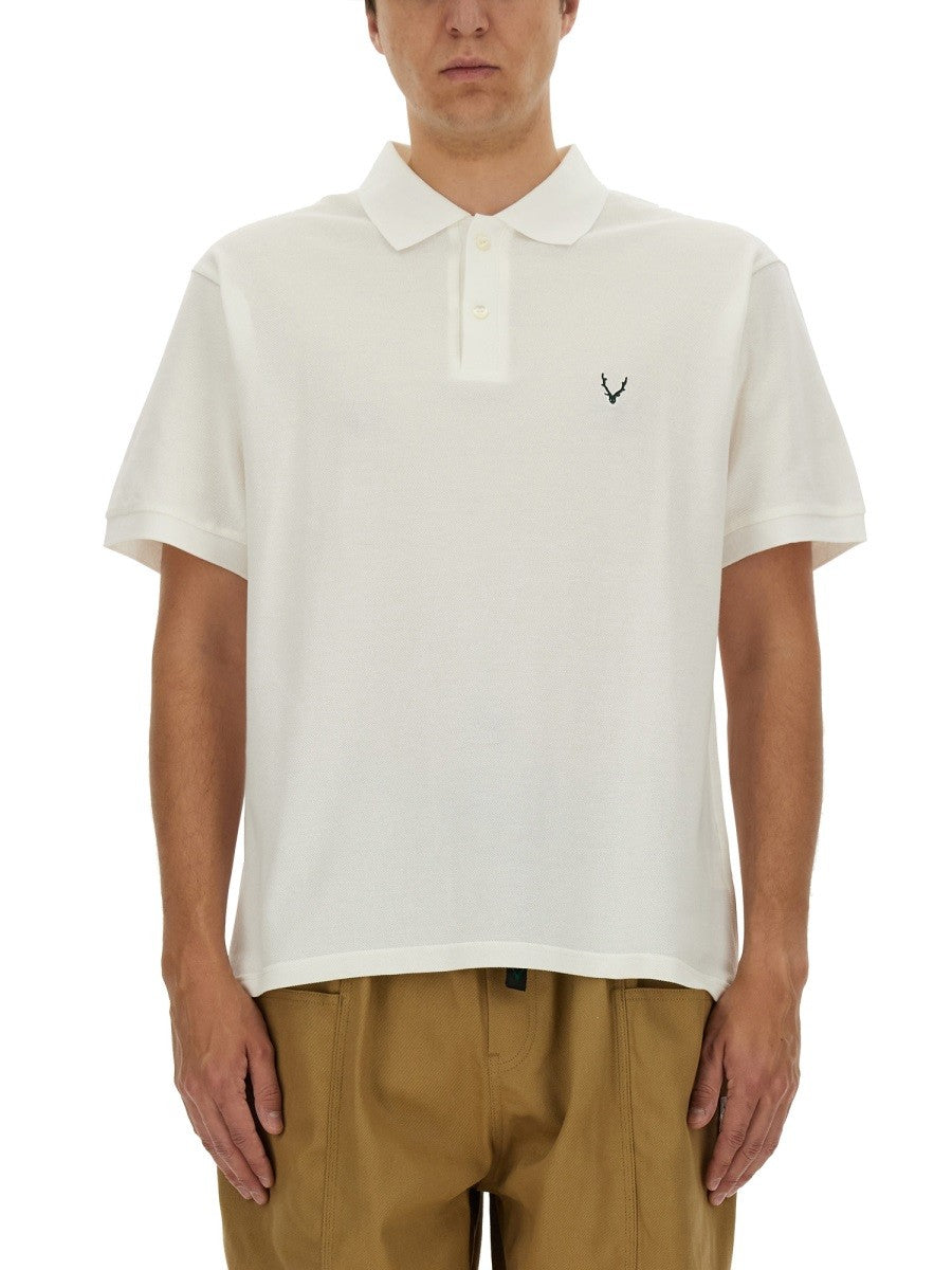 SOUTH2 WEST8 - Man - White - Polo Shirt