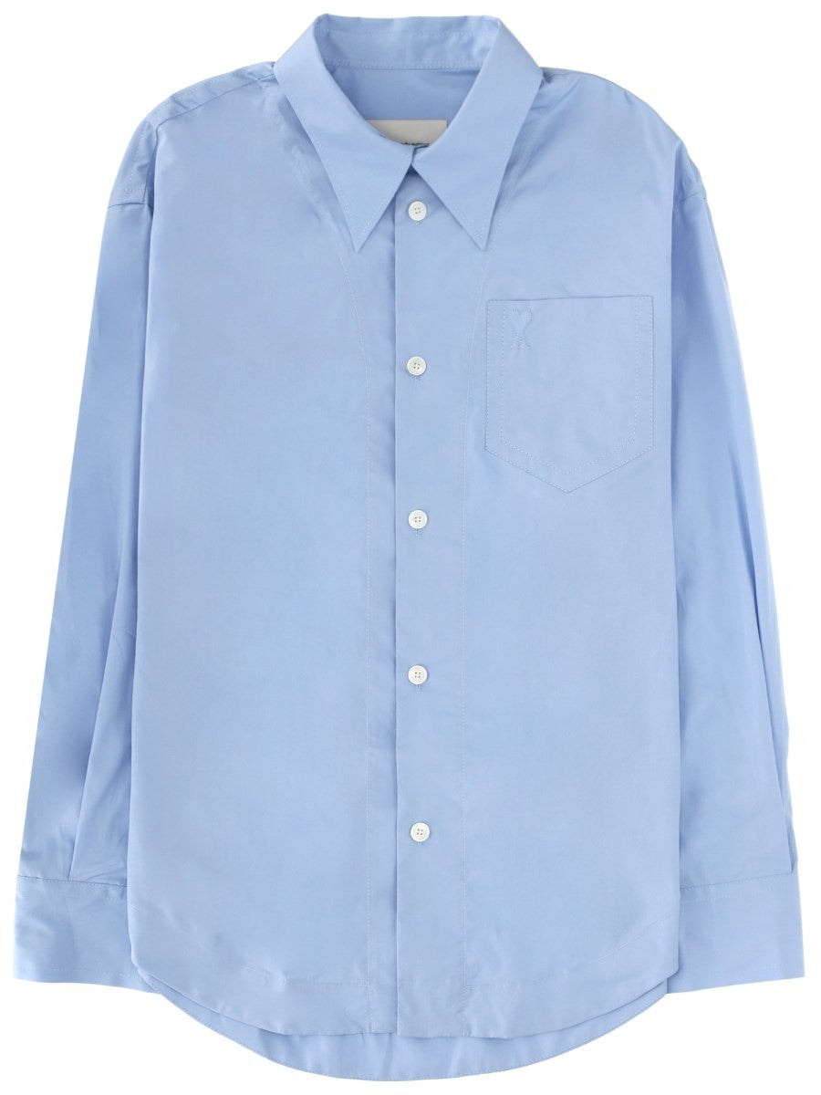 AMI PARIS - Woman - Blue - Shirt